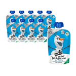 SET OM 10 x Äppel-jordgubbspuré BIO 100 g Olaf-land från Loda