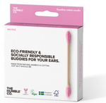 Bambu bomullspinnar rosa 100 st – The Humble