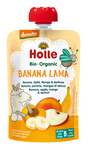 Banan - äpple - mango - aprikosmousse i tub utan tillsatt socker från 6 månader Demeter BIO 100 g - Holle