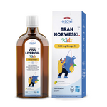 Norsk tran Omega-3 (500 mg) för barn från 3 år med citronsmak kosttillskott 250 ml – Osavi