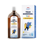 Norsk torskleverolja Omega-3 (500 mg) för barn från 3 år med citronsmak kosttillskott 500 ml – Osavi